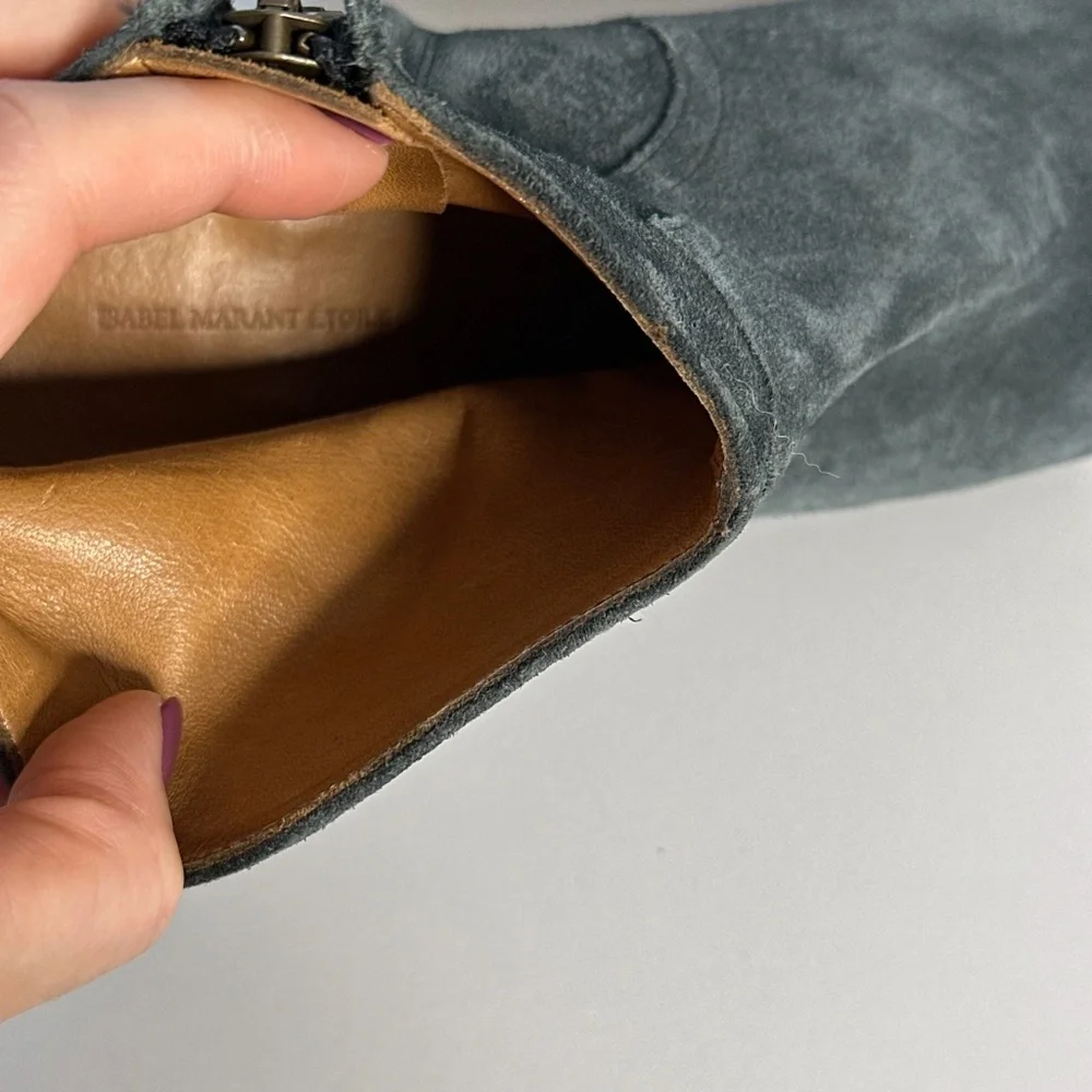 ISABEL MARANT Dicker Suede Ankle Boots - Picture 5 of 6